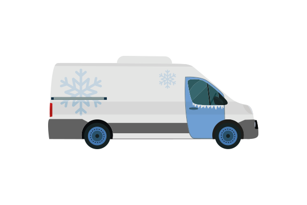 Koelvries bestelauto